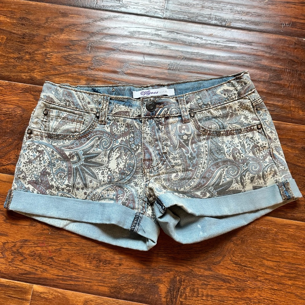 Paisley Denim Shorts girls